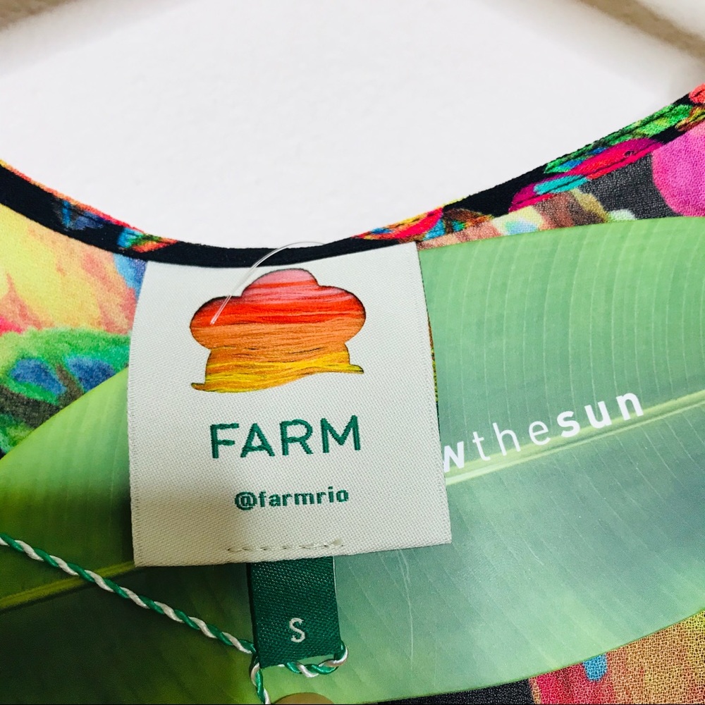 FARM Rio Anthropologie Cashew Print Wrap Dress - Picture 5 of 16